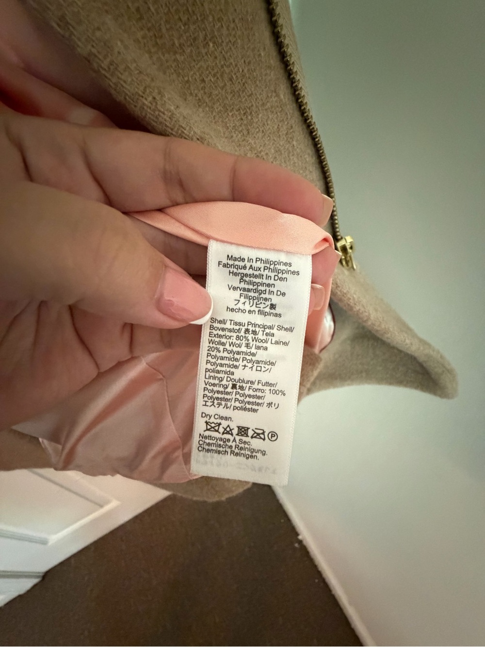 J. Crew Women's Cocoon coat in Italian stadium-cloth wool blend - Picture 5 of 6